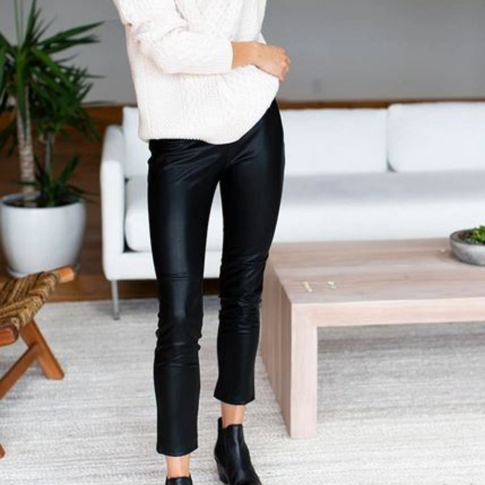 Emerson Fry Vegan Leather Leggings L